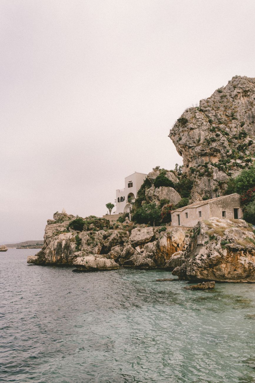 Tranquil Mediterranean coastline vista